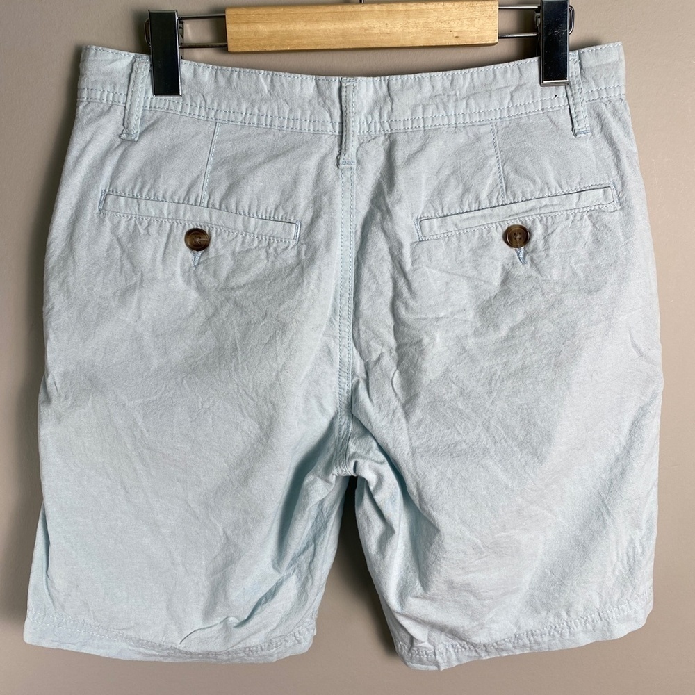 14th & Union Mens Slim Fit Cotton Chino Shorts Light Blue 30 Beach Preppy Summer - Picture 5 of 12